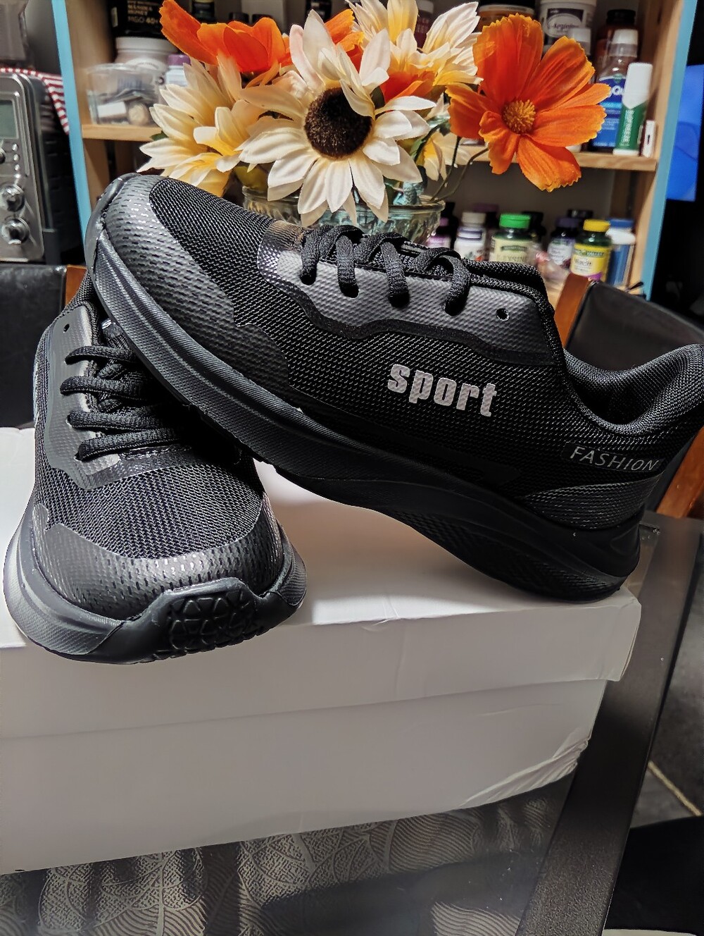 FASHION WOMEN'S BLACK SPORT SNEAKERS - ⚫⚫⚫💲💲💲💲